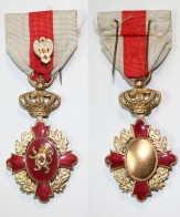 Médaille-BE-501-I_Ordre De La Croix Rouge Belge 1880_1ere Classe_red Cross Medal Belgium_D_21-11-3 - Sonstige & Ohne Zuordnung