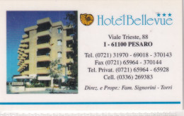 Calendarietto - Hotel Bellevue - Pesaro - Anno 1997 - Kleinformat : 1991-00