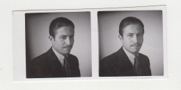 Stylish Young Man, Double Scene Portrait, Vintage Orig Photo 7.5x3.5cm. (16148) - Personnes Anonymes