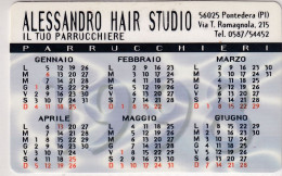 Calendarietto - Il Tuo Parracchiere - Lessandro Hair Studio - Ppontedera - Anno 1998 - Petit Format : 1991-00
