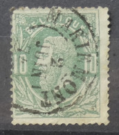 30 Avec Belle Oblitération Double Cercle Mariemont - 1869-1883 Leopoldo II