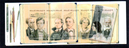 BELGIUM - 2010  - WRITERS BOOKLET COMPLETE MINT NEVER HINGED  , SG CAT £38 - Nuevos