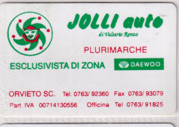 Calendarietto - Jolli Auto - Daewoo - Orvieto - Anno 1997 - Formato Piccolo : 1991-00