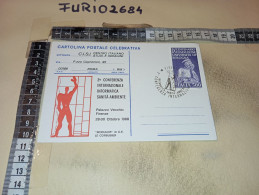 MX00067 FIRENZE 1988 TIMBRO ANNULLO 2° CONFERENZA INTERNAZIONALE INFORMATICA SANITA' AMBIENTE - 1981-90: Marcofilie