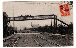 03 ALLIER MONTLUCON Passerelle Du Chemin De Fer De La Ville Gozet Plan Peu Courant - Montlucon