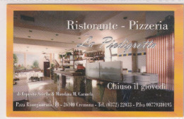 Calendarietto - La Piedigrottta - Ristorante - Pizzeria -cremona - Anno 1998 - Formato Piccolo : 1991-00