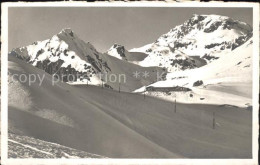 11780834 Davos GR Strelapass Mit Haupterkopf Und Weissfluh Davos Platz - Sonstige & Ohne Zuordnung