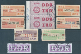 Germany-Deutschland,DDR - ZKD ,Revenue Stamps ,Services,Obliterated & Mint - Mint