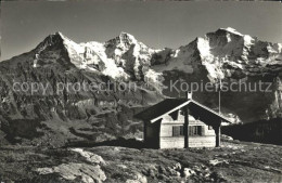 11779161 Isenfluh Lobhornhuette Mit Eiger Moench Jungfrau Isenfluh - Autres & Non Classés