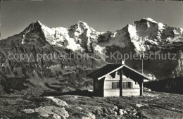 11779161 Isenfluh Lobhornhuette Mit Eiger Moench Jungfrau Isenfluh - Andere & Zonder Classificatie