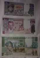 Mauritania 100-200-1000 Ouguiya 1975-1979 Same Serial Number Unissued Set - Mauritanien