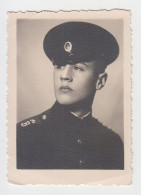 Handsome Young Man, Bulgaria Bulgarian Military Officer Cadet With Uniform, Vintage 1930s Orig Photo 5.7x8cm. /19714 - Guerra, Militari