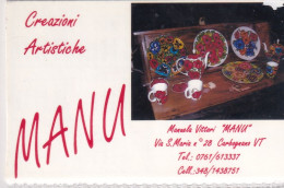 Calendarietto - Manu - Creazione Artistica - Carbognano - Anno 1998 - Formato Piccolo : 1991-00