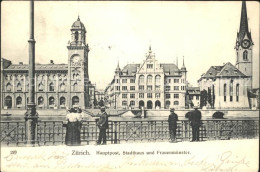 11778908 Zuerich Hauptpost Stadthaus Und Frauenmuenster Zuerich - Autres & Non Classés