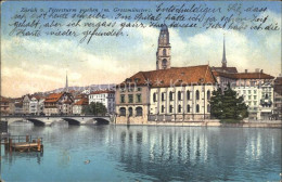 11778884 Zuerich Bruecke Und Grossmuenster Vom Petersturm Zuerich - Autres & Non Classés