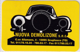 Calendarietto - Nuova  Demolizione - Grugliasco - Torino - Anno 1998 - Formato Piccolo : 1991-00