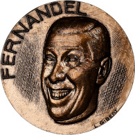 France, Médaille, Fernandel, Bronze, Gibert, SPL - Autres & Non Classés