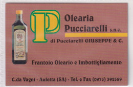 Calendarietto - Olearia Pucciarelli - Auletta - Salerno - Anno 1998 - Formato Piccolo : 1991-00
