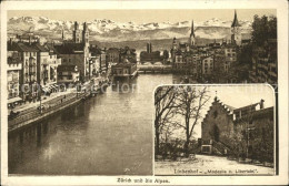 11778658 Zuerich Panorama Alpen Lindenhof Zuerich - Autres & Non Classés