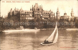 11778584 Zuerich Rotes Schloss Und Tonhalle Bootspartie Zuerich - Andere & Zonder Classificatie