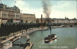 11777848 London Victoria Embankment Steamer Thames Cleopatra's Needle Obelisk - Autres & Non Classés