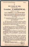 Bidprentje Nederbrakel - Carnewal Louise (1863-1937) - Imágenes Religiosas