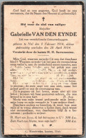 Bidprentje Niel - Van Den Eynde Gabrielle (1914-1934) - Santini