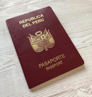 Peru Passport Passeport Reisepass Pasaporte Passaporto - Historische Dokumente