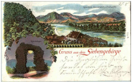 Gruss Vom Siebengebirge - Litho - Bad Honnef