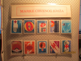 YUGOSLAVIA RED CROSS Stamps - Cruz Roja