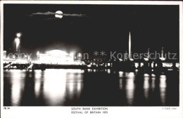 11777815 London Festival Of Britain 1951 South Bank Exhibition By Night Tuck - Sonstige & Ohne Zuordnung