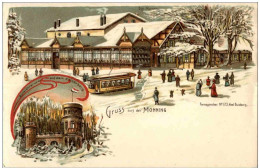 Gruss Aus Monning - Litho - Strassenbahn - Duisburg