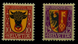 SCHWEIZ PRO JUVENTUTE Nr 143-144 ** UNGEBRAUCHT X73CE2E - Neufs