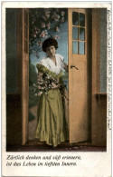 Frau Mit Blumenstrauss - Women