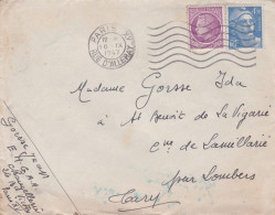 1947--lettre De PARIS 15° Pour LAMILLARIE - 81, Type Cérès,Marianne De Gandon , Cachet Mécanique Muet 16-9-1947 - 1921-1960: Moderne