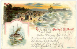 Gruss Aus Seebad Ahlbeck - Litho - Usedom