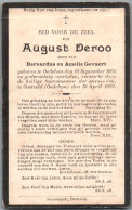 Bidprentje Oedelem - Deroo August (1855-1922) - Devotieprenten