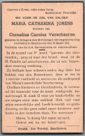 Bidprentje Oelegem - Jorens Maria Catharina (1863-1951) - Devotion Images