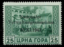 BES. 2WK MONTENEGRO Nr 10 Postfrisch X7DCCD6 - Bezetting 1938-45