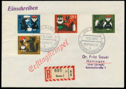 BRD BELEGE Nr 340-343 BRIEF FDC X7E83DA - Other & Unclassified