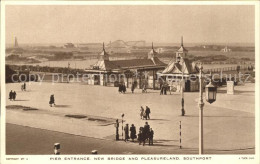 11777683 Southport UK Pier Entrance New Bridge And Pleasureland Tuck's Post Card - Andere & Zonder Classificatie