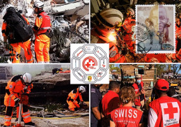 Maximumkarte 2024 Schweizerisches Korps Für Humanitäre Hilfe SKH - Cartas Máxima