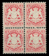 BAYERN WAPPEN-AUSGABE 1875 Nr 33 Postfrisch VIERERBLOCK X86F3F6 - Postfris