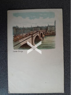 LONDON BRIDGE OLD CHROMOLITHO POSTCARD LONDON - Sonstige & Ohne Zuordnung