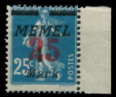 MEMEL 1923 Nr 122 Postfrisch X8877A6 - Memel (Klaipeda) 1923