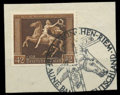 DEUTSCHES REICH 1938 Nr 671y Zentrisch Gestempelt Briefstück X8B018E - Gebruikt