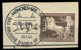 DEUTSCHES REICH 1940 Nr 747 Zentrisch Gestempelt Briefstück X8B0192 - Gebraucht