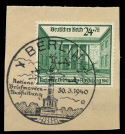 DEUTSCHES REICH 1940 Nr 743 Zentrisch Gestempelt Briefstück X8B026A - Oblitérés