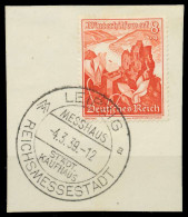 DEUTSCHES REICH 1938 Nr 679 Zentrisch Gestempelt Briefstück X8B02AA - Gebraucht