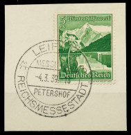 DEUTSCHES REICH 1938 Nr 677 Zentrisch Gestempelt Briefstück X8B030A - Usados